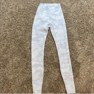 Lululemon Athletica Gray Camouflage Leggings